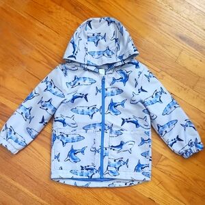 Carter's Shark Print Hooded Jacket 5T
